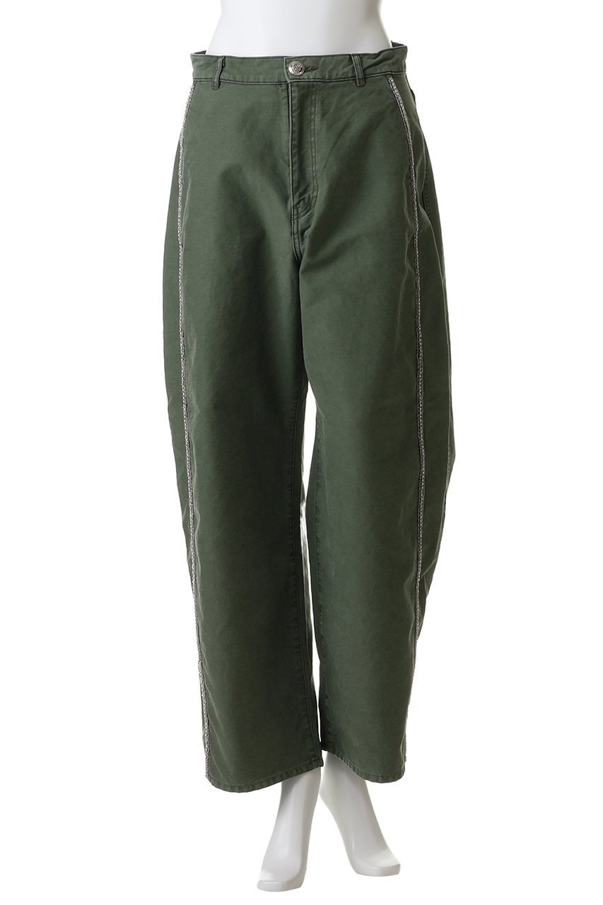 【ルール ロジェット/leur logette】のミリタリーバックサテンパンツ(with bijou) 人気、トレンドファッション・服の通販 founy(ファニー) 　ファッション　Fashion　レディースファッション　Fashion for Women　パンツ　Pants & Trousers　バッグ　Bags　2026年　2026　サテン　Satin, Glossy Fabric　ミリタリー　Military, Army Style　夏　Summer　春　Spring　S/S・春夏　SS, Spring/Summer, Warm Season　other-2|ID: prp329100004861943 ipo3291000000036074154