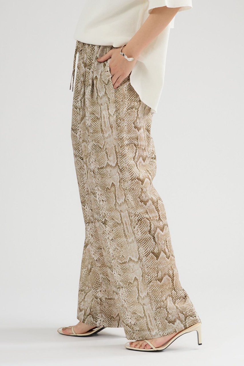 【カオス/Chaos】のエッセンシャリーパンツ 人気、トレンドファッション・服の通販 founy(ファニー) 　ファッション　Fashion　レディースファッション　Fashion for Women　パンツ　Pants & Trousers　イタリア　Italy　春　Spring　洗える　Machine Washable　パイソン　Python, Snakeskin Pattern　プリント　Print, Printed Pattern　モダン　Modern, Contemporary　リアル　Real, Realistic　リラックス　Relax, Relaxed Fit　S/S・春夏　SS, Spring/Summer, Warm Season　夏　Summer　2026年　2026　other-3|ID: prp329100004861967 ipo3291000000036074380