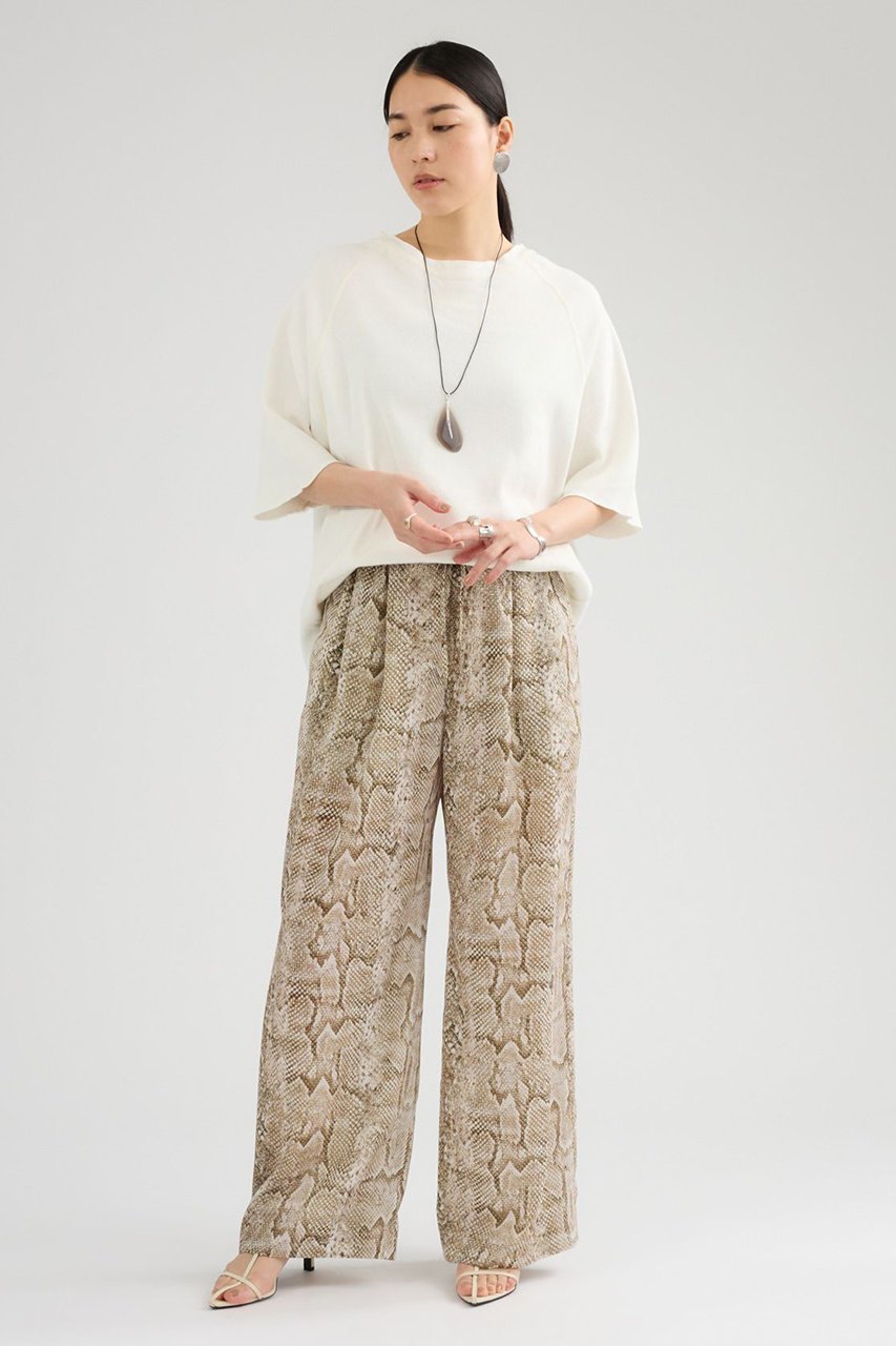 【カオス/Chaos】のエッセンシャリーパンツ 人気、トレンドファッション・服の通販 founy(ファニー) 　ファッション　Fashion　レディースファッション　Fashion for Women　パンツ　Pants & Trousers　イタリア　Italy　春　Spring　洗える　Machine Washable　パイソン　Python, Snakeskin Pattern　プリント　Print, Printed Pattern　モダン　Modern, Contemporary　リアル　Real, Realistic　リラックス　Relax, Relaxed Fit　S/S・春夏　SS, Spring/Summer, Warm Season　夏　Summer　2026年　2026　other-5|ID: prp329100004861967 ipo3291000000036074382