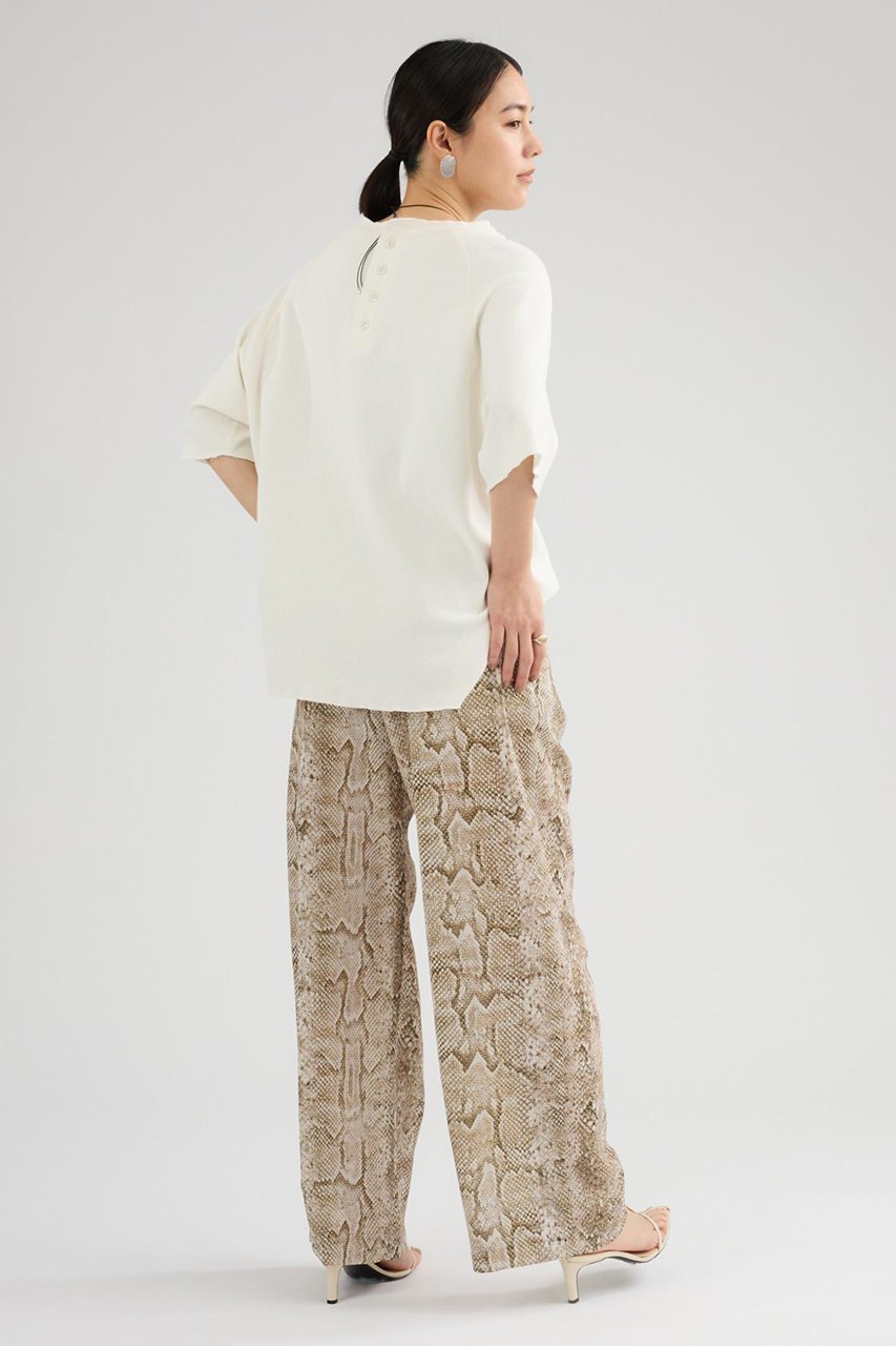 【カオス/Chaos】のエッセンシャリーパンツ 人気、トレンドファッション・服の通販 founy(ファニー) ファッション Fashion レディースファッション Fashion for Women パンツ Pants & Trousers イタリア Italy 春 Spring 洗える Machine Washable パイソン Python, Snakeskin Pattern プリント Print, Printed Pattern モダン Modern, Contemporary リアル Real, Realistic リラックス Relax, Relaxed Fit 夏 Summer other-8|ID: prp329100004861967 ipo3291000000036772456