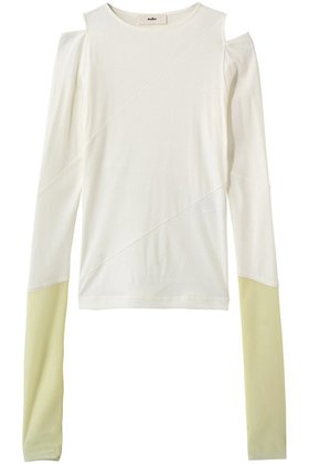 【エリオポール/heliopole】の【muller of yoshiokubo】DIAGONAL L/SLEEVE トップ 人気、トレンドファッション・服の通販 founy(ファニー) ファッション Fashion レディースファッション Fashion for Women トップス・カットソー Cut & Sew Tops シャツ・ブラウス・オフィスカジュアル Elegant Blouses & Button-Ups ロングTシャツ・Tシャツ Longline T-Shirts & Tees カットソー・ベーシックTシャツ Cut-and-Sewn Tops / Stretch Tees & Basics 2026年 2026 アシンメトリー Asymmetrical Style カッティング Cutting Detail カットソー Cut and Sewn Top シアー Sheer, See-Through ジャケット Jacket, Outerwear スリーブ Sleeve, Long Sleeve / Short Sleeve チュール Tulip, Tulip Motif ドッキング Docking, Mixed Material フィット Fit, Slim Fit ロング Long, Long-Length 夏 Summer 春 Spring S/S・春夏 SS, Spring/Summer, Warm Season 長袖 Long Sleeve, Full Sleeve |ID:prp329100004861976