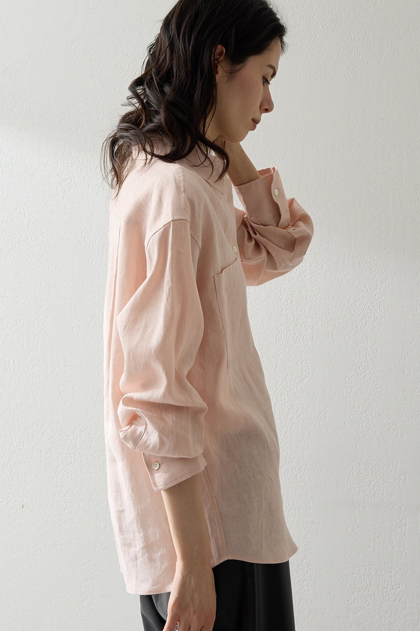 【ウィムガゼット/Whim Gazette】のリネンシャツ 人気、トレンドファッション・服の通販 founy(ファニー) 　ファッション　Fashion　レディースファッション　Fashion for Women　トップス・カットソー　Cut & Sew Tops　シャツ・ブラウス・オフィスカジュアル　Elegant Blouses & Button-Ups　春　Spring　シンプル　Simple, Minimal　スリーブ　Sleeve, Long Sleeve / Short Sleeve　フランス　France, French　ベビー　Baby, Babywear　ポケット　Pocket, Pocket Detail　リネン　Linen, Linen Fabric　リラックス　Relax, Relaxed Fit　レギュラー　Regular, Standard Fit　ロング　Long, Long-Length　S/S・春夏　SS, Spring/Summer, Warm Season　夏　Summer　エレガント 上品　Elegant　2026年　2026　other-5|ID: prp329100004861980 ipo3291000000036074480