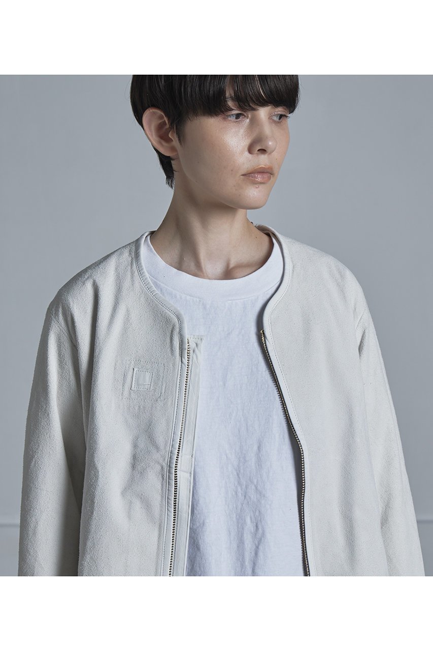 【シシ/sisii】のノーカラースエード ジップアップジャケット 人気、トレンドファッション・服の通販 founy(ファニー) 　ファッション　Fashion　レディースファッション　Fashion for Women　アウター　Coat / Outerwear Collection　レディースジャケット・軽アウター　Jackets　2026年　2026　インナー　Innerwear　カーディガン　Cardigan, Knitwear　ショート　Short, Short Length　ジャケット　Jacket, Outerwear　バランス　Balance, Style Balance　ワイド　Wide, Wide Fit　夏　Summer　春　Spring　S/S・春夏　SS, Spring/Summer, Warm Season　other-4|ID: prp329100004861985 ipo3291000000036074524