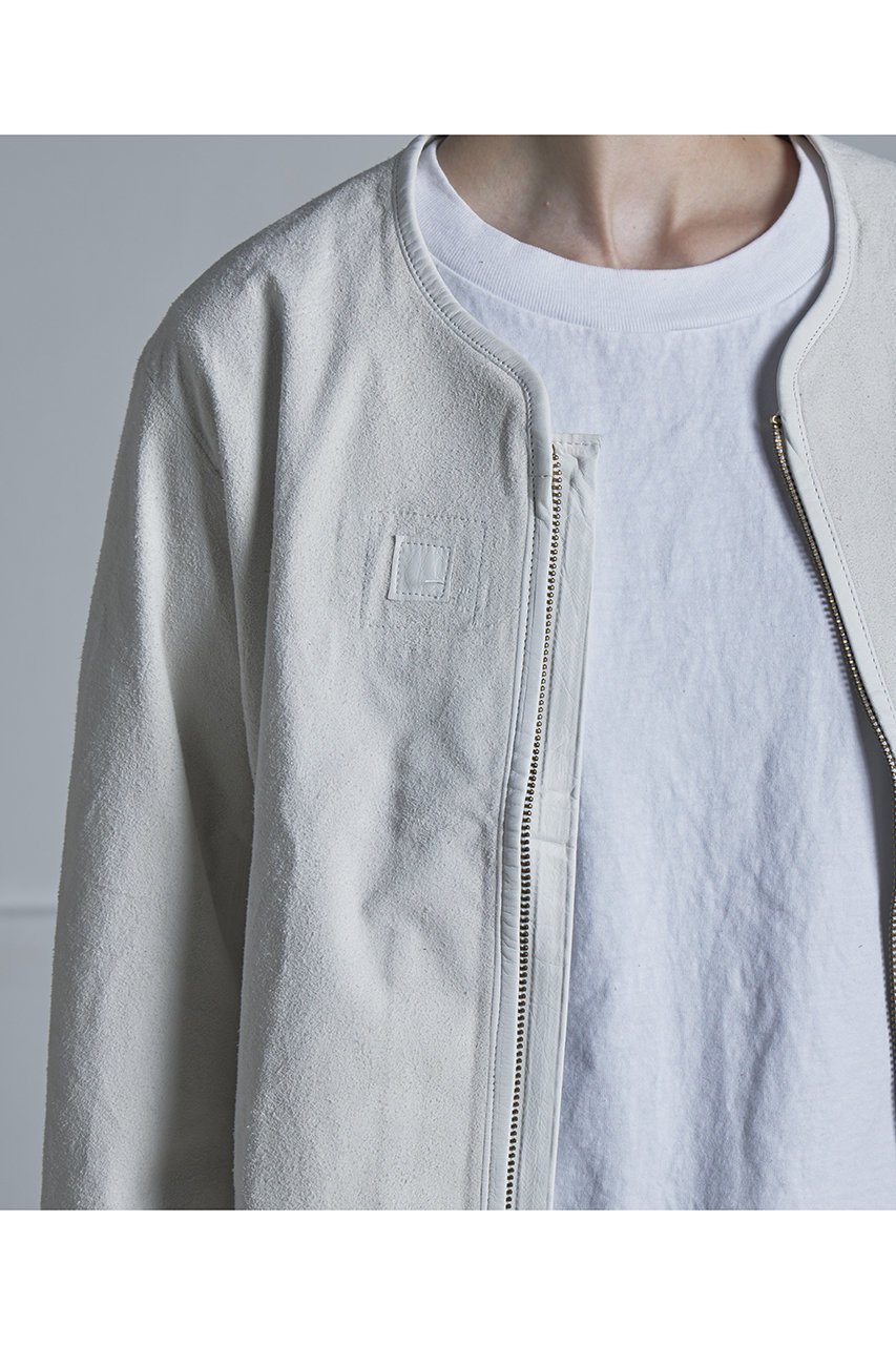 【シシ/sisii】のノーカラースエード ジップアップジャケット 人気、トレンドファッション・服の通販 founy(ファニー) 　ファッション　Fashion　レディースファッション　Fashion for Women　アウター　Coat / Outerwear Collection　レディースジャケット・軽アウター　Jackets　2026年　2026　インナー　Innerwear　カーディガン　Cardigan, Knitwear　ショート　Short, Short Length　ジャケット　Jacket, Outerwear　バランス　Balance, Style Balance　ワイド　Wide, Wide Fit　夏　Summer　春　Spring　S/S・春夏　SS, Spring/Summer, Warm Season　other-5|ID: prp329100004861985 ipo3291000000036074526