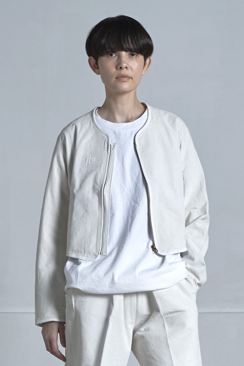 【シシ/sisii】のノーカラースエード ジップアップジャケット 人気、トレンドファッション・服の通販 founy(ファニー) 　ファッション　Fashion　レディースファッション　Fashion for Women　アウター　Coat / Outerwear Collection　レディースジャケット・軽アウター　Jackets　2026年　2026　インナー　Innerwear　カーディガン　Cardigan, Knitwear　ショート　Short, Short Length　ジャケット　Jacket, Outerwear　バランス　Balance, Style Balance　ワイド　Wide, Wide Fit　夏　Summer　春　Spring　S/S・春夏　SS, Spring/Summer, Warm Season　other-7|ID: prp329100004861985 ipo3291000000036074529