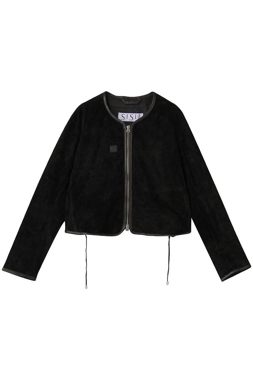 【シシ/sisii】のノーカラースエード ジップアップジャケット 人気、トレンドファッション・服の通販 founy(ファニー) 　ファッション　Fashion　レディースファッション　Fashion for Women　アウター　Coat / Outerwear Collection　レディースジャケット・軽アウター　Jackets　インナー　Innerwear　カーディガン　Cardigan, Knitwear　ショート　Short, Short Length　ジャケット　Jacket, Outerwear　バランス　Balance, Style Balance　ワイド　Wide, Wide Fit　 other-1|ID: prp329100004861985 ipo3291000000036370923