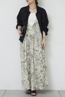 【ガリャルダガランテ/GALLARDAGALANTE】のボタニカルサテンディープVキャミワンピース 人気、トレンドファッション・服の通販 founy(ファニー) ファッション Fashion レディースファッション Fashion for Women ワンピース Dresses キャミソールワンピース Camisole Dresses チュニック Tunic Tops & Dresses 2026年 2026 おすすめ Recommended / Our Picks キャミワンピース Cami Dress, Slip Dress チュニック Tunic, Long Top デニム Denim, Jeans Material ボタニカル Botanical, Floral Pattern ロング Long, Long-Length エレガント 上品 Elegant 夏 Summer 春 Spring S/S・春夏 SS, Spring/Summer, Warm Season |ID:prp329100004861987