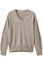 【ベイジ,/BEIGE,】のARSENOPY(アルセノ)/コットンドライタッチ Vネックニット 人気、トレンドファッション・服の通販 founy(ファニー) ファッション Fashion レディースファッション Fashion for Women トップス・カットソー Cut & Sew Tops ニット Knit Tops & Sweaters カジュアルプルオーバー・ニットトップス Pullovers & Knit Tops / Casual Pullovers Vネックトップス V-Neck Tops / V-Cut Neckline Shirts シアー Sheer, See-Through シンプル Simple, Minimal thumbnail Taupe|ID: prp329100004861990 ipo3291000000036808936