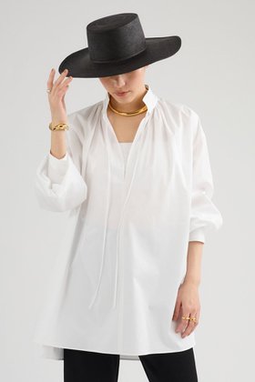 【カオス/Chaos】のヴィアーチュニックブラウス 人気、トレンドファッション・服の通販 founy(ファニー) ファッション Fashion レディースファッション Fashion for Women トップス・カットソー Cut & Sew Tops シャツ・ブラウス・オフィスカジュアル Elegant Blouses & Button-Ups 2026年 2026 なめらか Smooth, Silky Texture カフス Cuff Design サテン Satin, Glossy Fabric スリーブ Sleeve, Long Sleeve / Short Sleeve スーピマ Supima, Premium Cotton チュニック Tunic, Long Top ドレープ Drape, Draping Fabric ハイネック High Neck, Mock Neck ロング Long, Long-Length エレガント 上品 Elegant 夏 Summer 春 Spring S/S・春夏 SS, Spring/Summer, Warm Season |ID:prp329100004861997