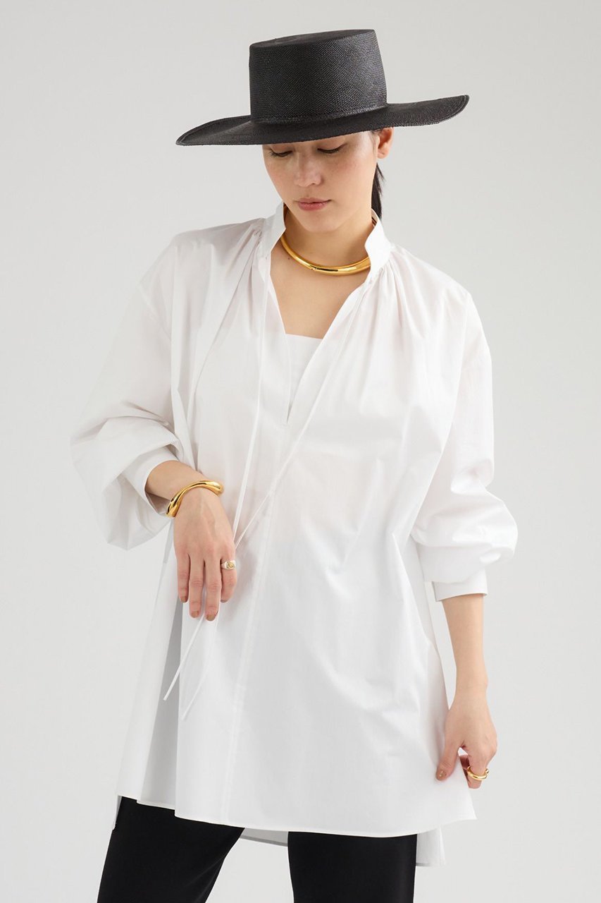 【カオス/Chaos】のヴィアーチュニックブラウス 人気、トレンドファッション・服の通販 founy(ファニー) ファッション Fashion レディースファッション Fashion for Women トップス・カットソー Cut & Sew Tops シャツ・ブラウス・オフィスカジュアル Elegant Blouses & Button-Ups 2026年 2026 なめらか Smooth, Silky Texture カフス Cuff Design サテン Satin, Glossy Fabric スリーブ Sleeve, Long Sleeve / Short Sleeve スーピマ Supima, Premium Cotton チュニック Tunic, Long Top ドレープ Drape, Draping Fabric ハイネック High Neck, Mock Neck ロング Long, Long-Length エレガント 上品 Elegant 夏 Summer 春 Spring S/S・春夏 SS, Spring/Summer, Warm Season other-5|ID: prp329100004861997 ipo3291000000036074593