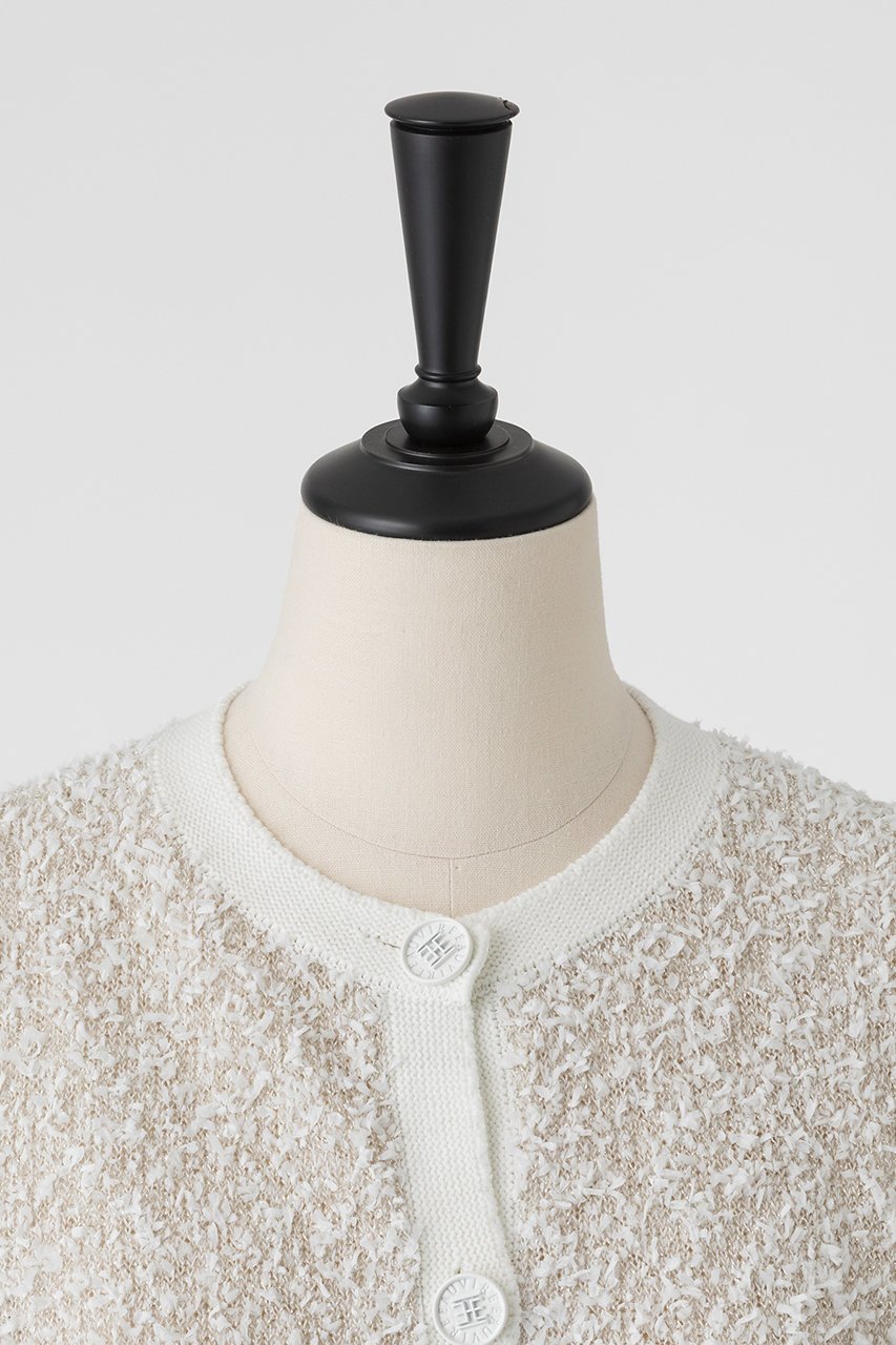 【オーヴィル/EAUVIRE】のペーパーモールツイードカーディガン 人気、トレンドファッション・服の通販 founy(ファニー) 　ファッション　Fashion　レディースファッション　Fashion for Women　トップス・カットソー　Cut & Sew Tops　ニット　Knit Tops & Sweaters　カーディガン・羽織り　Layered Style Cardigans　おすすめ　Recommended / Our Picks　エレガント 上品　Elegant　カーディガン　Cardigan, Knitwear　コイン　Coin, Coin Design　ジャケット　Jacket, Outerwear　ボトム　Bottoms, Lower Wear　リラックス　Relax, Relaxed Fit　新作・新入荷　New Arrivals / New In　日本製　Made In Japan　other-4|ID: prp329100004862003 ipo3291000000036074698