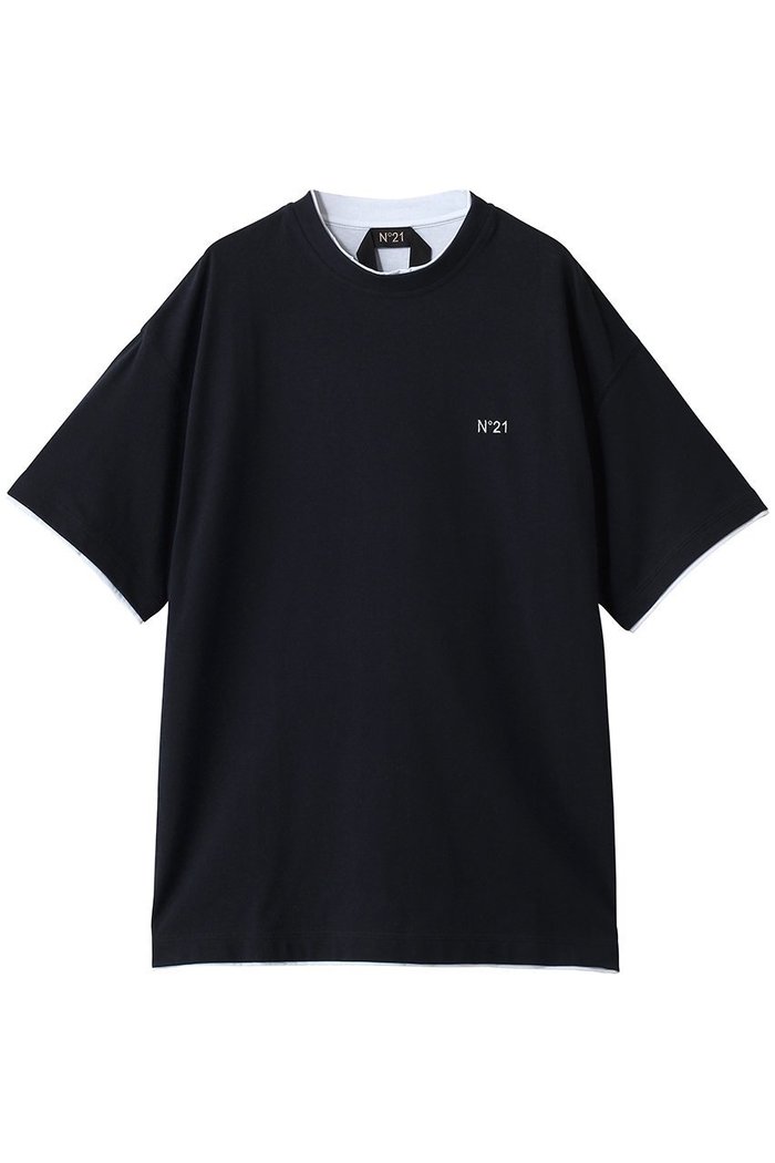 【ヌメロ ヴェントゥーノ/N°21 / MEN】の【MEN】レイヤード ライク Tシャツ インテリア・キッズ・メンズ・レディースファッション・服の通販 founy(ファニー) https://founy.com/ ファッション Fashion メンズファッション Fashion for Men トップス・カットソー Cut & Sew Tops メンズシャツ Shirts ショート Short, Short Length スリーブ Sleeve, Long Sleeve / Short Sleeve ベーシック Basic, Essential ボトム Bottoms, Lower Wear |ID: prp329100004862424 ipo3291000000036743993