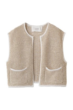 【アダワス/ADAWAS】のリネンブレンド メッシュ ベスト 人気、トレンドファッション・服の通販 founy(ファニー) ファッション Fashion レディースファッション Fashion for Women アウター Coat / Outerwear Collection レディースジャケット・軽アウター Jackets 2026年 2026 コンパクト Compact, Small Size ジャケット Jacket, Outerwear センター Center, Center Line パターン Pattern, Design Print フロント Front, Front Design ベスト Vest, Waistcoat メッシュ Mesh, Net Fabric リネン Linen, Linen Fabric 夏 Summer 春 Spring S/S・春夏 SS, Spring/Summer, Warm Season |ID:prp329100004862440