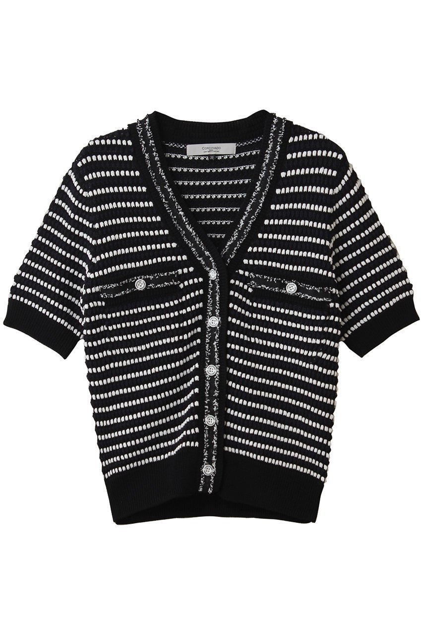 【コルコバード/CORCOVADO】のツイードライクカーディガン インテリア・キッズ・メンズ・レディースファッション・服の通販 founy(ファニー) ファッション Fashion レディースファッション Fashion for Women トップス・カットソー Cut & Sew Tops カーディガン・羽織り Layered Style Cardigans シャツ・ブラウス・オフィスカジュアル Elegant Blouses & Button-Ups ロングTシャツ・Tシャツ Longline T-Shirts & Tees カットソー・ベーシックTシャツ Cut-and-Sewn Tops / Stretch Tees & Basics おすすめ Recommended / Our Picks カーディガン Cardigan, Knitwear ツイード Twill, Twill Weave ポケット Pocket, Pocket Detail 新作・新入荷 New Arrivals / New In 無地 Plain, Solid Color 羽織 Haori, Light Jacket ブラック|ID: prp329100004862873 ipo3291000000036144863
