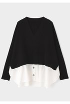 【ル フィル/LE PHIL】のレイヤードプルオーバー 人気、トレンドファッション・服の通販 founy(ファニー) ファッション Fashion レディースファッション Fashion for Women トップス・カットソー Cut & Sew Tops ニット Knit Tops & Sweaters カジュアルプルオーバー・ニットトップス Pullovers & Knit Tops / Casual Pullovers インナー Innerwear エレガント 上品 Elegant 春 Spring シンプル Simple, Minimal ドッキング Docking, Mixed Material バランス Balance, Style Balance ビッグ Big, Oversized ボトム Bottoms, Lower Wear S/S・春夏 SS, Spring/Summer, Warm Season 夏 Summer 2026年 2026 thumbnail ブラック|ID: prp329100004862876 ipo3291000000036144902