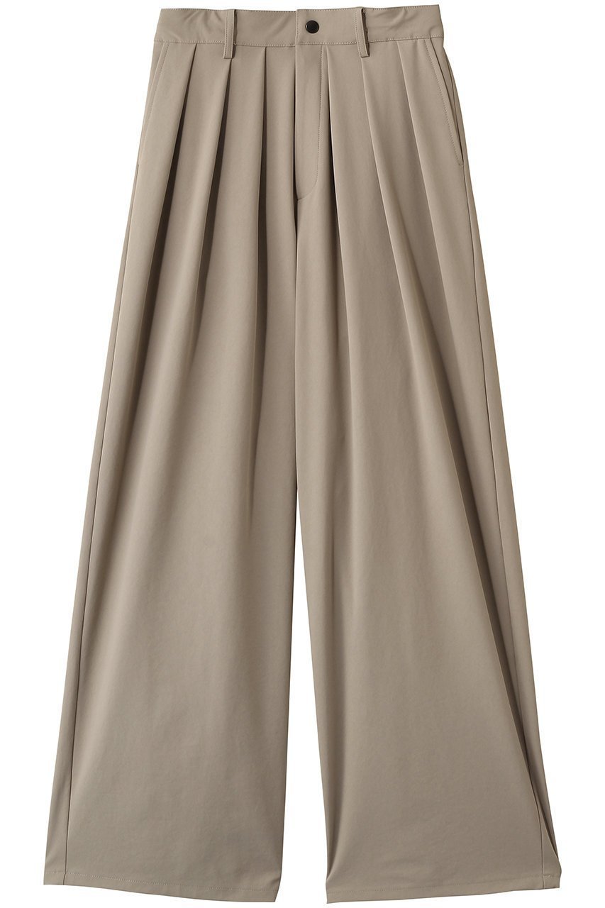 【フォルフォルモ/FORFORMO】のJersey Tuck Wide Pants インテリア・キッズ・メンズ・レディースファッション・服の通販 founy(ファニー) 　ファッション　Fashion　レディースファッション　Fashion for Women　パンツ　Pants & Trousers　2026年　2026　おすすめ　Recommended / Our Picks　ファブリック　Fabric, Textile　ワイド　Wide, Wide Fit　エレガント 上品　Elegant　夏　Summer　春　Spring　S/S・春夏　SS, Spring/Summer, Warm Season　ベージュ|ID: prp329100004862882 ipo3291000000036144991