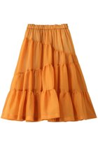 【フォルフォルモ/FORFORMO】のSheer Gathered Skirt オレンジ|ID: prp329100004862883 ipo3291000000036145003