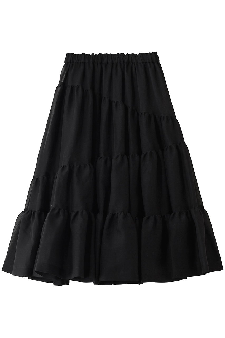 【フォルフォルモ/FORFORMO】のSheer Gathered Skirt インテリア・キッズ・メンズ・レディースファッション・服の通販 founy(ファニー) 　ファッション　Fashion　レディースファッション　Fashion for Women　スカート　Skirts　ロングスカート　Long Skirts / Maxi & Midi Skirts　2026年　2026　エレガント 上品　Elegant　スウェット / スエット　Sweatshirt, Sweatwear　スポーティ　Sporty, Casual Athletic　トレンド　Trend, Trending Now　ブルゾン　Blouson, Bomber Jacket　ペチコート　Petticoat, Underskirt　ボトム　Bottoms, Lower Wear　ロング　Long, Long-Length　夏　Summer　春　Spring　S/S・春夏　SS, Spring/Summer, Warm Season　ブラック|ID: prp329100004862883 ipo3291000000036145006