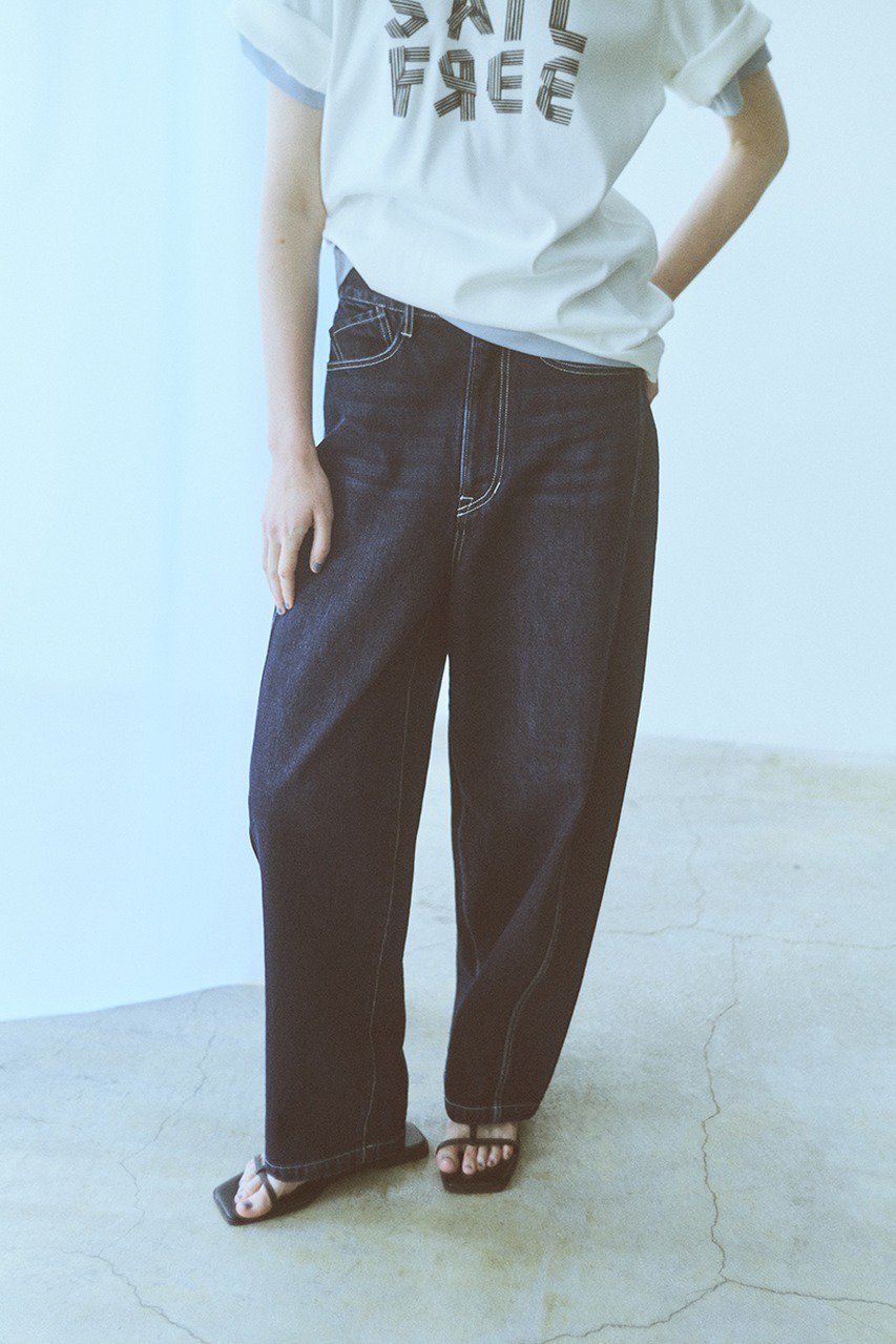 【フォルフォルモ/FORFORMO】のAdjustable Denim Pants 人気、トレンドファッション・服の通販 founy(ファニー) ファッション Fashion レディースファッション Fashion for Women パンツ Pants & Trousers デニムパンツ・ジーンズ・美脚デニム Denim Jeans & Pants 2026年 2026 グラフィック Graphic, Graphic Design ストレッチ Stretch, Stretchy Fabric デニム Denim, Jeans Material フォルム Silhouette, Form プリント Print, Printed Pattern ポケット Pocket, Pocket Detail ラウンド Round, Round Neck ワイド Wide, Wide Fit 夏 Summer 春 Spring S/S・春夏 SS, Spring/Summer, Warm Season other-6|ID: prp329100004862885 ipo3291000000036145049