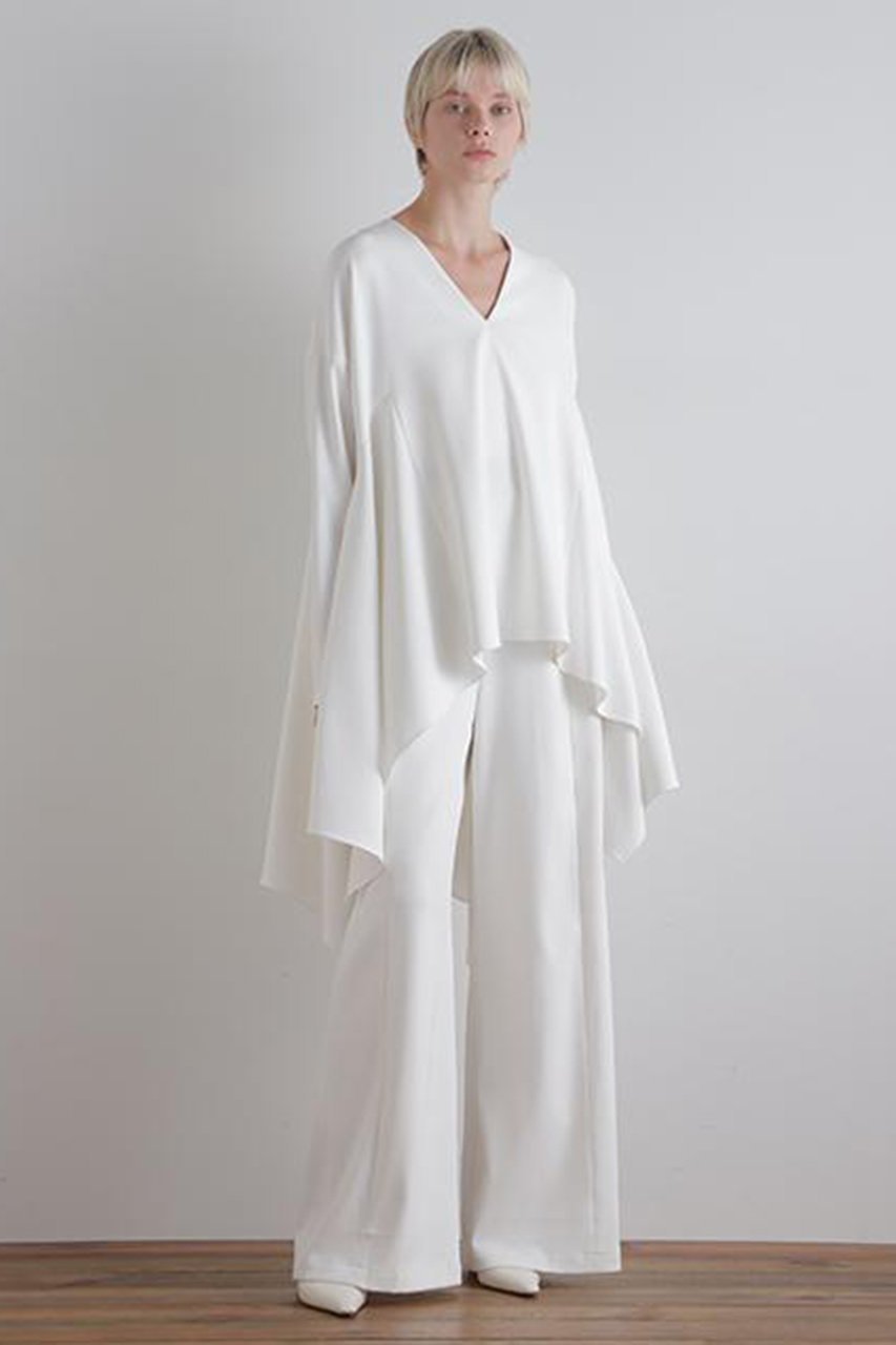 【ル フィル/LE PHIL】の2WAYツイルイレギュラーヘムブラウス 人気、トレンドファッション・服の通販 founy(ファニー) 　ファッション　Fashion　レディースファッション　Fashion for Women　トップス・カットソー　Cut & Sew Tops　シャツ・ブラウス・オフィスカジュアル　Elegant Blouses & Button-Ups　おすすめ　Recommended / Our Picks　イレギュラーヘム　Irregular Hem　スリーブ　Sleeve, Long Sleeve / Short Sleeve　ドレープ　Drape, Draping Fabric　ビッグ　Big, Oversized　ロング　Long, Long-Length　定番　Standard, Basic Item　新作・新入荷　New Arrivals / New In　ビジネス 仕事 通勤　Business / Work / Commuting　other-4|ID: prp329100004862887 ipo3291000000036145072