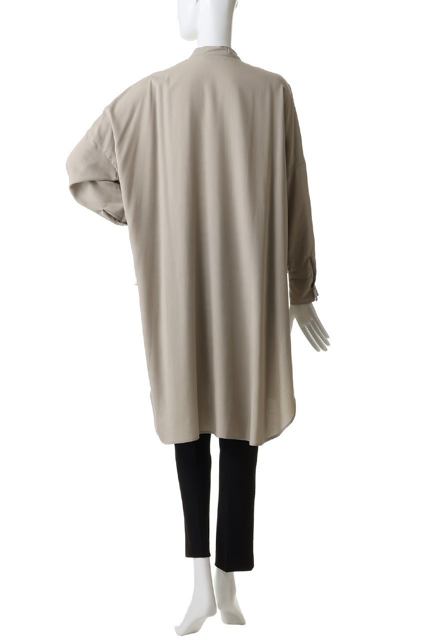 【ミズイロ インド/mizuiro ind】のT/R band collar long shirt シャツ 人気、トレンドファッション・服の通販 founy(ファニー) 　ファッション　Fashion　レディースファッション　Fashion for Women　トップス・カットソー　Cut & Sew Tops　シャツ・ブラウス・オフィスカジュアル　Elegant Blouses & Button-Ups　2026年　2026　おすすめ　Recommended / Our Picks　スリット　Slit, Slit Detail　スリーブ　Sleeve, Long Sleeve / Short Sleeve　ロング　Long, Long-Length　エレガント 上品　Elegant　夏　Summer　春　Spring　S/S・春夏　SS, Spring/Summer, Warm Season　other-4|ID: prp329100004862894 ipo3291000000036145161