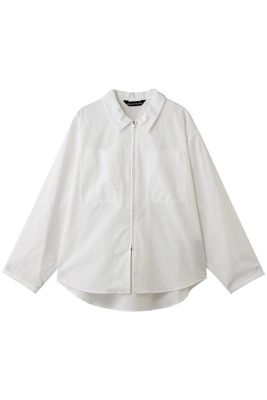 【ミズイロ インド/mizuiro ind】のzip shirt シャツ インテリア・キッズ・メンズ・レディースファッション・服の通販 founy(ファニー) ファッション Fashion レディースファッション Fashion for Women トップス・カットソー Cut & Sew Tops シャツ・ブラウス・オフィスカジュアル Elegant Blouses & Button-Ups 2026年 2026 スラックス Slacks, Dress Pants スリーブ Sleeve, Long Sleeve / Short Sleeve デニム Denim, Jeans Material ポケット Pocket, Pocket Detail ロング Long, Long-Length ワーク Workwear, Utility Style 夏 Summer 春 Spring S/S・春夏 SS, Spring/Summer, Warm Season off white|ID: prp329100004862895 ipo3291000000036145167