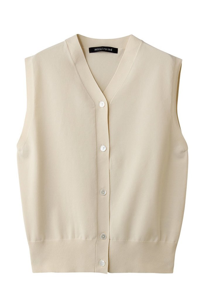 【ミズイロ インド/mizuiro ind】のV neck vest ベスト インテリア・キッズ・メンズ・レディースファッション・服の通販 founy(ファニー) https://founy.com/ ファッション Fashion レディースファッション Fashion for Women トップス・カットソー Cut & Sew Tops ニット Knit Tops & Sweaters ベスト&ジレ / 重ね着スタイル Vests & Gilets カジュアルプルオーバー・ニットトップス Pullovers & Knit Tops / Casual Pullovers 2026年 2026 シンプル Simple, Minimal ベスト Vest, Waistcoat ベーシック Basic, Essential 夏 Summer 春 Spring S/S・春夏 SS, Spring/Summer, Warm Season |ID: prp329100004862897 ipo3291000000036145191