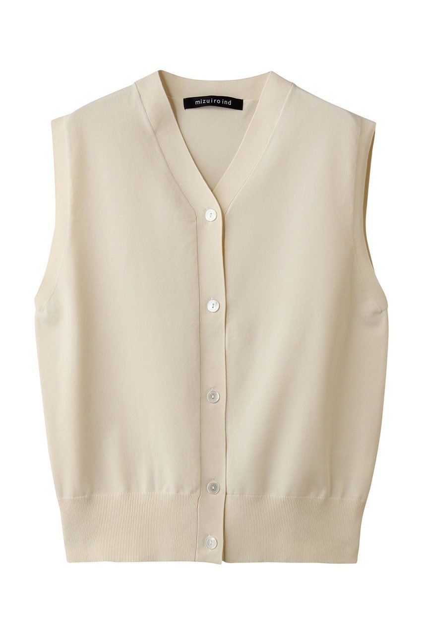 【ミズイロ インド/mizuiro ind】のV neck vest ベスト インテリア・キッズ・メンズ・レディースファッション・服の通販 founy(ファニー) ファッション Fashion レディースファッション Fashion for Women トップス・カットソー Cut & Sew Tops ニット Knit Tops & Sweaters ベスト&ジレ / 重ね着スタイル Vests & Gilets カジュアルプルオーバー・ニットトップス Pullovers & Knit Tops / Casual Pullovers 2026年 2026 シンプル Simple, Minimal ベスト Vest, Waistcoat ベーシック Basic, Essential 夏 Summer 春 Spring S/S・春夏 SS, Spring/Summer, Warm Season ivory|ID: prp329100004862897 ipo3291000000036145192