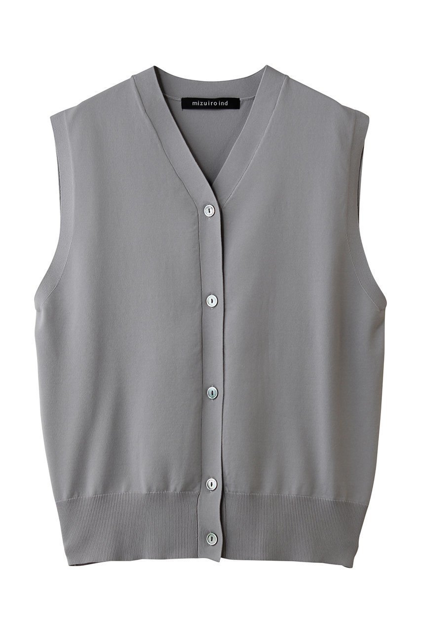 【ミズイロ インド/mizuiro ind】のV neck vest ベスト インテリア・キッズ・メンズ・レディースファッション・服の通販 founy(ファニー) ファッション Fashion レディースファッション Fashion for Women トップス・カットソー Cut & Sew Tops ニット Knit Tops & Sweaters ベスト&ジレ / 重ね着スタイル Vests & Gilets カジュアルプルオーバー・ニットトップス Pullovers & Knit Tops / Casual Pullovers 2026年 2026 シンプル Simple, Minimal ベスト Vest, Waistcoat ベーシック Basic, Essential 夏 Summer 春 Spring S/S・春夏 SS, Spring/Summer, Warm Season l.gray|ID: prp329100004862897 ipo3291000000036145195