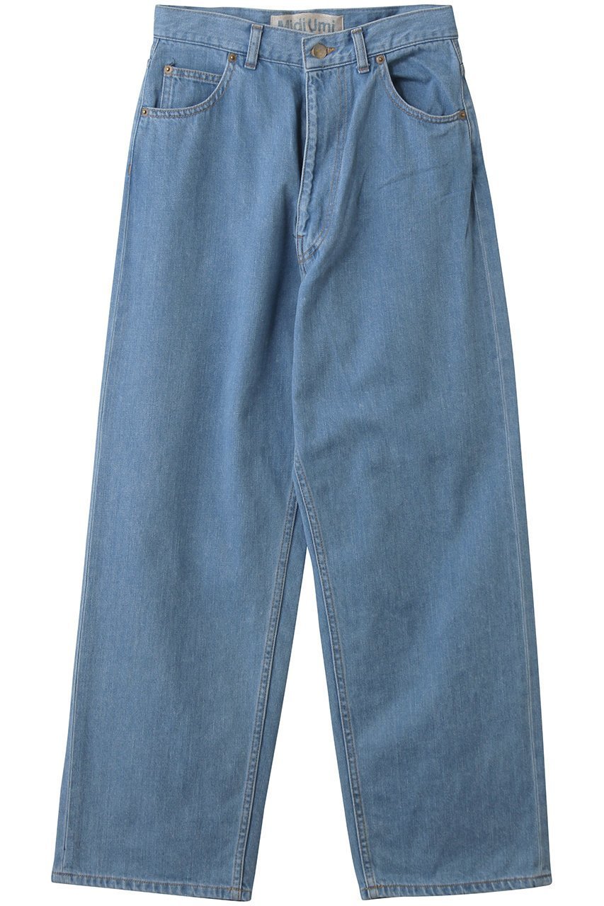 【ミディウミ/MidiUmi】のhigh waist straight denim デニム インテリア・キッズ・メンズ・レディースファッション・服の通販 founy(ファニー) 　ファッション　Fashion　レディースファッション　Fashion for Women　パンツ　Pants & Trousers　デニムパンツ・ジーンズ・美脚デニム　Denim Jeans & Pants　2026年　2026　コンパクト　Compact, Small Size　ジャケット　Jacket, Outerwear　ストレート　Straight, Straight Cut　デニム　Denim, Jeans Material　夏　Summer　定番　Standard, Basic Item　春　Spring　S/S・春夏　SS, Spring/Summer, Warm Season　l.blue|ID: prp329100004862901 ipo3291000000036145251