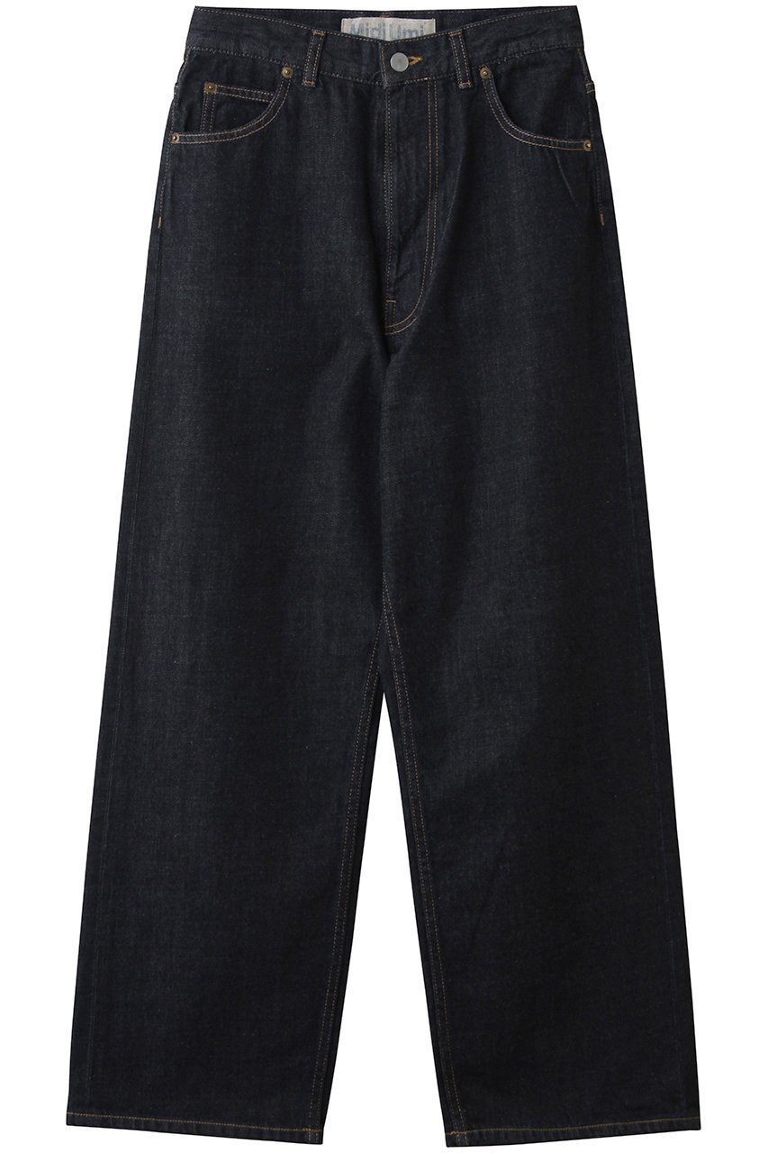 【ミディウミ/MidiUmi】のhigh waist straight denim デニム インテリア・キッズ・メンズ・レディースファッション・服の通販 founy(ファニー) 　ファッション　Fashion　レディースファッション　Fashion for Women　パンツ　Pants & Trousers　デニムパンツ・ジーンズ・美脚デニム　Denim Jeans & Pants　2026年　2026　コンパクト　Compact, Small Size　ジャケット　Jacket, Outerwear　ストレート　Straight, Straight Cut　デニム　Denim, Jeans Material　夏　Summer　定番　Standard, Basic Item　春　Spring　S/S・春夏　SS, Spring/Summer, Warm Season　navy|ID: prp329100004862901 ipo3291000000036145256