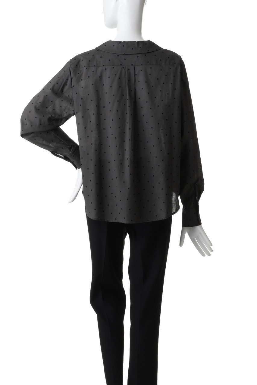 【ミディウミ/MidiUmi】のflat collar dots shirt シャツ 人気、トレンドファッション・服の通販 founy(ファニー) 　ファッション　Fashion　レディースファッション　Fashion for Women　トップス・カットソー　Cut & Sew Tops　シャツ・ブラウス・オフィスカジュアル　Elegant Blouses & Button-Ups　2026年　2026　シアー　Sheer, See-Through　スリーブ　Sleeve, Long Sleeve / Short Sleeve　ドット　Polka Dot, Dot Pattern　フェミニン　Feminine, Girly　ロング　Long, Long-Length　夏　Summer　春　Spring　S/S・春夏　SS, Spring/Summer, Warm Season　other-4|ID: prp329100004862928 ipo3291000000036146889