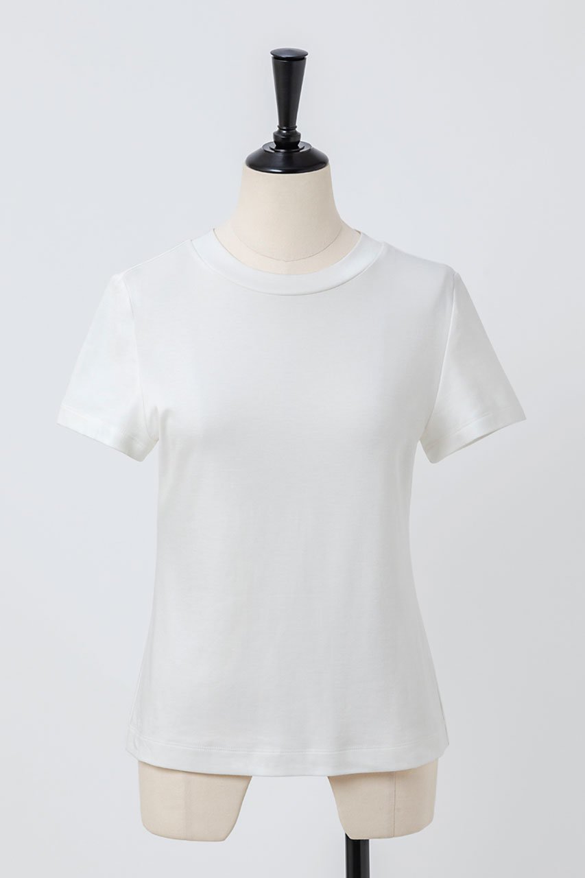 【オーヴィル/EAUVIRE】のコンパクトTシャツ インテリア・キッズ・メンズ・レディースファッション・服の通販 founy(ファニー) ファッション Fashion レディースファッション Fashion for Women トップス・カットソー Cut & Sew Tops シャツ・ブラウス・オフィスカジュアル Elegant Blouses & Button-Ups ロングTシャツ・Tシャツ Longline T-Shirts & Tees カットソー・ベーシックTシャツ Cut-and-Sewn Tops / Stretch Tees & Basics なめらか Smooth, Silky Texture コンパクト Compact, Small Size ショート Short, Short Length スリーブ Sleeve, Long Sleeve / Short Sleeve フィット Fit, Slim Fit ホワイト|ID: prp329100004862949 ipo3291000000036148737