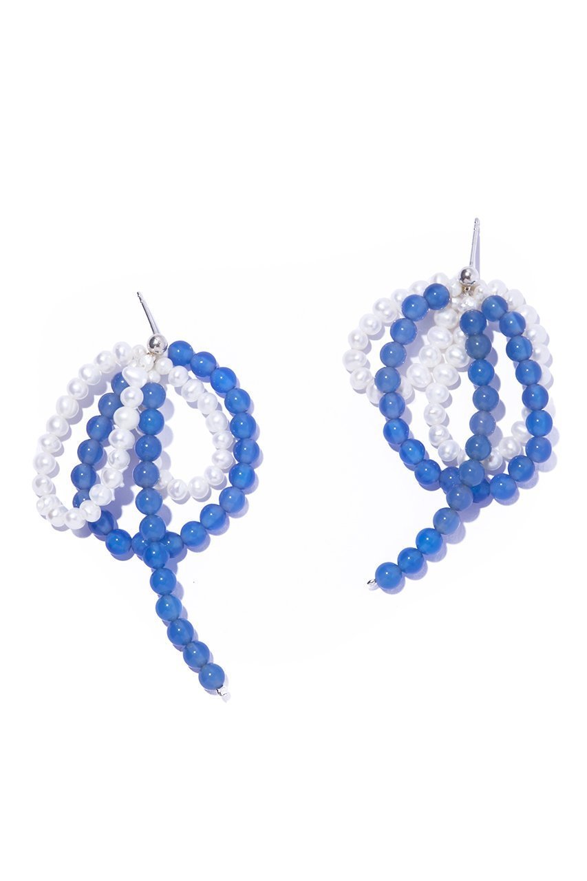 【イリスフォーセブン/IRIS 47】のfabiana blue agate ピアス インテリア・キッズ・メンズ・レディースファッション・服の通販 founy(ファニー) 　ファッション　Fashion　レディースファッション　Fashion for Women　ジュエリー　Jewelry　ファッションリング　Fashion Rings　イヤリング・フープ・ドロップタイプ　Hoop, Drop & Clip Earrings　2026年　2026　イヤリング　Earrings　シルバー　Silver, Metallic Silver　パール　Pearl, Pearl Accent　フープ　Hoop, Hoop Earrings　夏　Summer　春　Spring　S/S・春夏　SS, Spring/Summer, Warm Season　ブルー|ID: prp329100004864037 ipo3291000000036190083