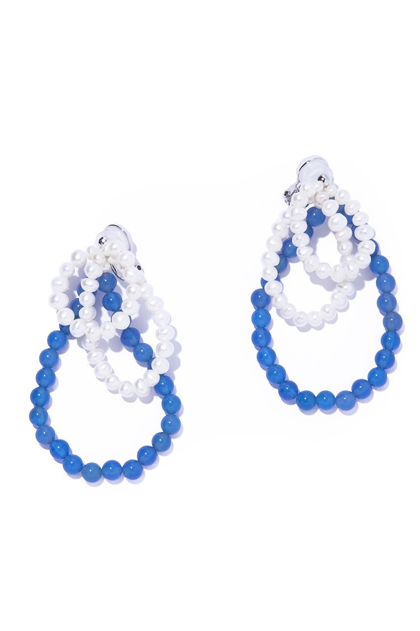 【イリスフォーセブン/IRIS 47】のfabiana blue agate イヤリング 人気、トレンドファッション・服の通販 founy(ファニー) 　ファッション　Fashion　レディースファッション　Fashion for Women　ジュエリー　Jewelry　ファッションリング　Fashion Rings　イヤリング・フープ・ドロップタイプ　Hoop, Drop & Clip Earrings　2026年　2026　イヤリング　Earrings　シルバー　Silver, Metallic Silver　パール　Pearl, Pearl Accent　フープ　Hoop, Hoop Earrings　夏　Summer　春　Spring　S/S・春夏　SS, Spring/Summer, Warm Season　 other-1|ID: prp329100004864041 ipo3291000000036190101