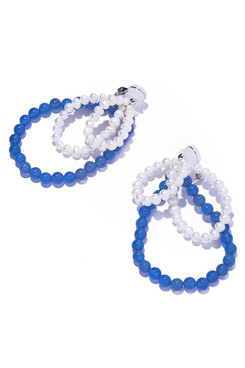 【イリスフォーセブン/IRIS 47】のfabiana blue agate イヤリング 人気、トレンドファッション・服の通販 founy(ファニー) 　ファッション　Fashion　レディースファッション　Fashion for Women　ジュエリー　Jewelry　ファッションリング　Fashion Rings　イヤリング・フープ・ドロップタイプ　Hoop, Drop & Clip Earrings　2026年　2026　イヤリング　Earrings　シルバー　Silver, Metallic Silver　パール　Pearl, Pearl Accent　フープ　Hoop, Hoop Earrings　夏　Summer　春　Spring　S/S・春夏　SS, Spring/Summer, Warm Season　other-2|ID: prp329100004864041 ipo3291000000036190103