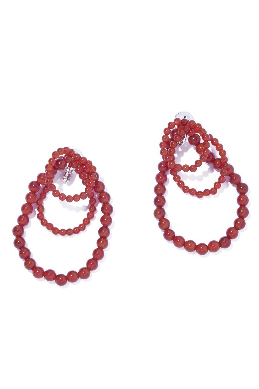 【イリスフォーセブン/IRIS 47】のfabiana red agate イヤリング インテリア・キッズ・メンズ・レディースファッション・服の通販 founy(ファニー) 　ファッション　Fashion　レディースファッション　Fashion for Women　ジュエリー　Jewelry　ファッションリング　Fashion Rings　イヤリング・フープ・ドロップタイプ　Hoop, Drop & Clip Earrings　2026年　2026　イヤリング　Earrings　シルバー　Silver, Metallic Silver　夏　Summer　春　Spring　S/S・春夏　SS, Spring/Summer, Warm Season　レッド|ID: prp329100004864042 ipo3291000000036190106