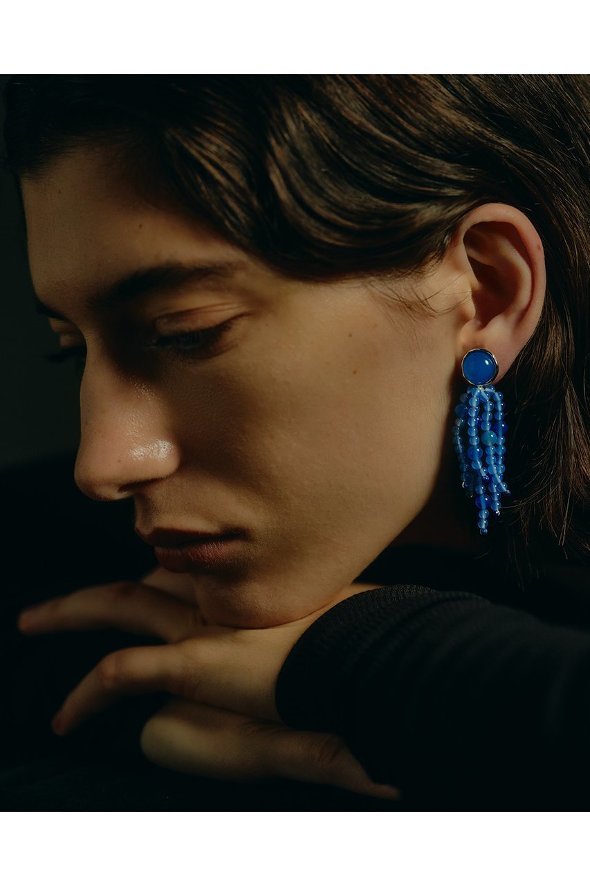 【イリスフォーセブン/IRIS 47】のtarantella blue agate イヤリング 人気、トレンドファッション・服の通販 founy(ファニー) 　ファッション　Fashion　レディースファッション　Fashion for Women　ジュエリー　Jewelry　ファッションリング　Fashion Rings　イヤリング・フープ・ドロップタイプ　Hoop, Drop & Clip Earrings　2026年　2026　イヤリング　Earrings　キャップ　Cap, Baseball Cap　コーティング　Coating, Coated Finish　シリコン　Silicone, Silicone Material　モノトーン　Monotone, Black and White　夏　Summer　春　Spring　S/S・春夏　SS, Spring/Summer, Warm Season　other-2|ID: prp329100004864045 ipo3291000000036190122