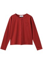 【ミュベール/MUVEIL】のハートボタン天竺カーディガン レッド|ID: prp329100004864050 ipo3291000000036376588