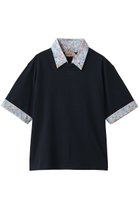 【ヌメロ ヴェントゥーノ/N°21】のプリントカラーハーフスリーブTシャツ 人気、トレンドファッション・服の通販 founy(ファニー) ファッション Fashion レディースファッション Fashion for Women トップス・カットソー Cut & Sew Tops シャツ・ブラウス・オフィスカジュアル Elegant Blouses & Button-Ups ロングTシャツ・Tシャツ Longline T-Shirts & Tees カットソー・ベーシックTシャツ Cut-and-Sewn Tops / Stretch Tees & Basics 2026年 2026 ショート Short, Short Length シンプル Simple, Minimal スリーブ Sleeve, Long Sleeve / Short Sleeve ハーフ Half, Half-Length プリント Print, Printed Pattern プリーツ Pleats, Pleated マニッシュ Mannish, Boyish エレガント 上品 Elegant 夏 Summer 春 Spring S/S・春夏 SS, Spring/Summer, Warm Season 無地 Plain, Solid Color thumbnail ネイビー|ID: prp329100004864066 ipo3291000000036190327