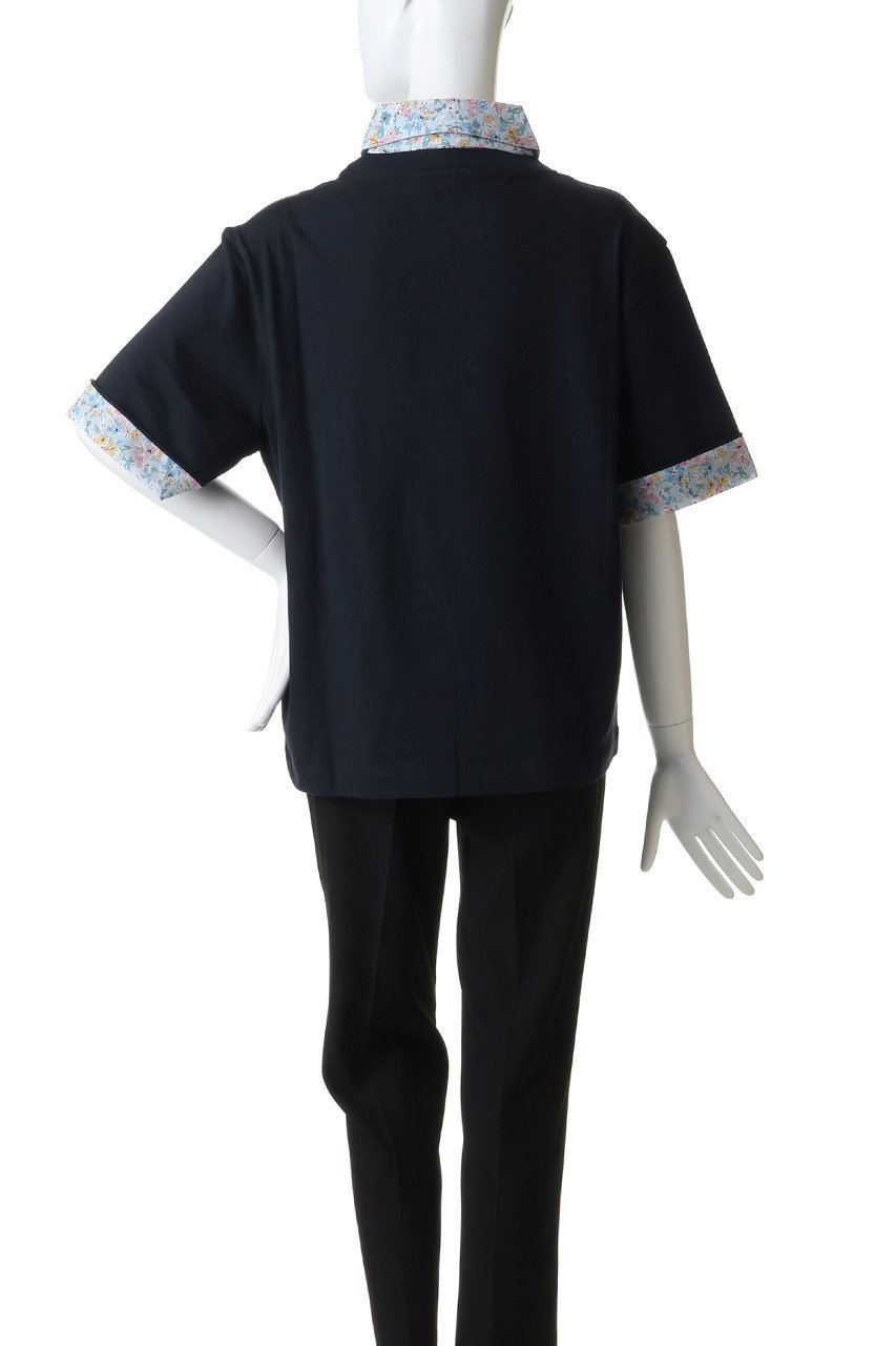 【ヌメロ ヴェントゥーノ/N°21】のプリントカラーハーフスリーブTシャツ 人気、トレンドファッション・服の通販 founy(ファニー) 　ファッション　Fashion　レディースファッション　Fashion for Women　トップス・カットソー　Cut & Sew Tops　シャツ・ブラウス・オフィスカジュアル　Elegant Blouses & Button-Ups　ロングTシャツ・Tシャツ　Longline T-Shirts & Tees　カットソー・ベーシックTシャツ　Cut-and-Sewn Tops / Stretch Tees & Basics　2026年　2026　ショート　Short, Short Length　シンプル　Simple, Minimal　スリーブ　Sleeve, Long Sleeve / Short Sleeve　ハーフ　Half, Half-Length　プリント　Print, Printed Pattern　プリーツ　Pleats, Pleated　マニッシュ　Mannish, Boyish　エレガント 上品　Elegant　夏　Summer　春　Spring　S/S・春夏　SS, Spring/Summer, Warm Season　無地　Plain, Solid Color　other-4|ID: prp329100004864066 ipo3291000000036190330