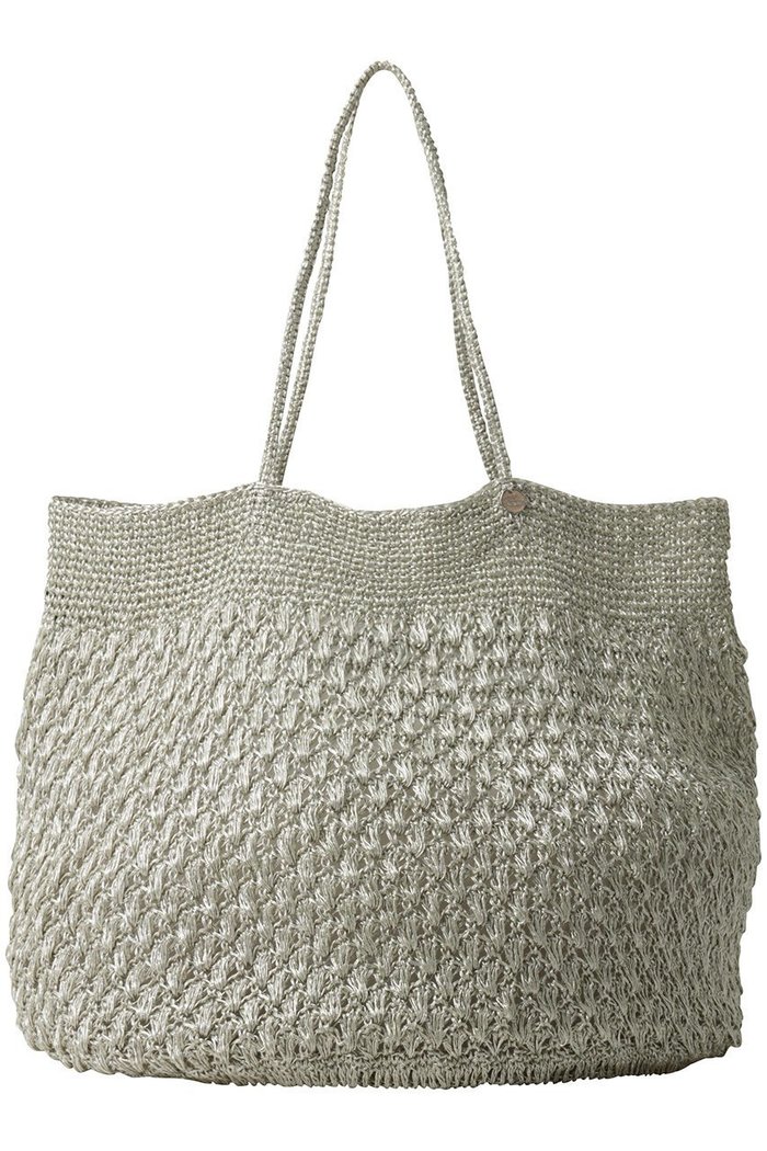 【ヌキテパ/NE QUITTEZ PAS】のMETALLIC MACRAME BIG トートバッグ インテリア・キッズ・メンズ・レディースファッション・服の通販 founy(ファニー) https://founy.com/ ファッション Fashion レディースファッション Fashion for Women バッグ Bags インド Indian Textile サークル Circle, Round Design フォルム Silhouette, Form |ID: prp329100004864067 ipo3291000000036480492