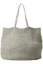 【ヌキテパ/NE QUITTEZ PAS】のMETALLIC MACRAME BIG トートバッグ シルバーゴールド|ID: prp329100004864067 ipo3291000000036480494