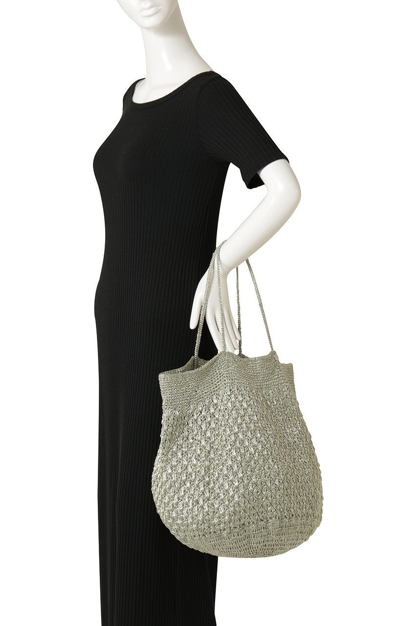 【ヌキテパ/NE QUITTEZ PAS】のMETALLIC MACRAME BIG トートバッグ 人気、トレンドファッション・服の通販 founy(ファニー) 　ファッション　Fashion　レディースファッション　Fashion for Women　バッグ　Bags　インド　Indian Textile　サークル　Circle, Round Design　フォルム　Silhouette, Form　other-2|ID: prp329100004864067 ipo3291000000036480495