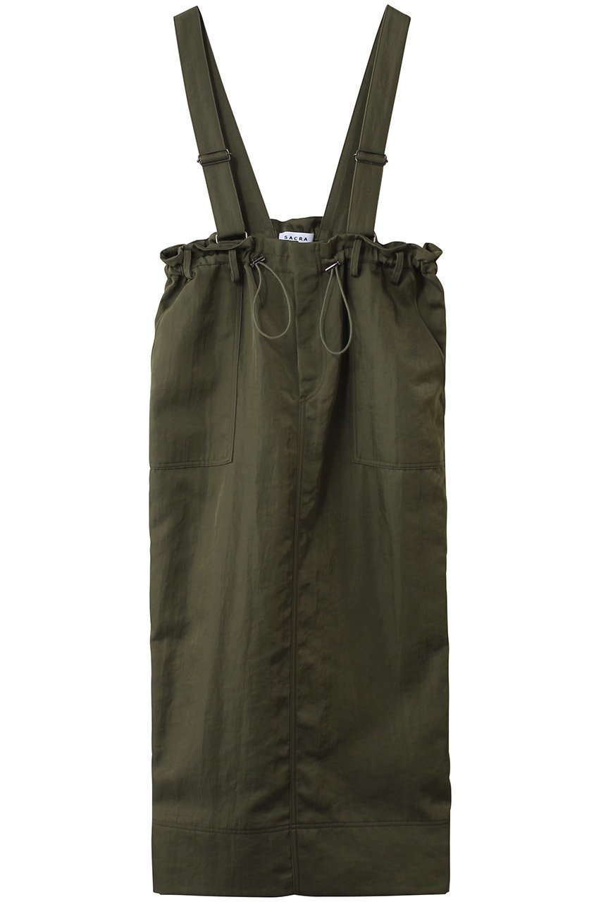 【サクラ/SACRA】のヴィンテージナイロンツイルサスペンダーパンツ インテリア・キッズ・メンズ・レディースファッション・服の通販 founy(ファニー) 　ファッション　Fashion　レディースファッション　Fashion for Women　パンツ　Pants & Trousers　インナー　Innerwear　ドローストリング　Drawstring, Pull Cord　ポケット　Pocket, Pocket Detail　ワッシャー　Washer, Crinkled Finish　ワーク　Workwear, Utility Style　カーキ|ID: prp329100004864069 ipo3291000000036190355