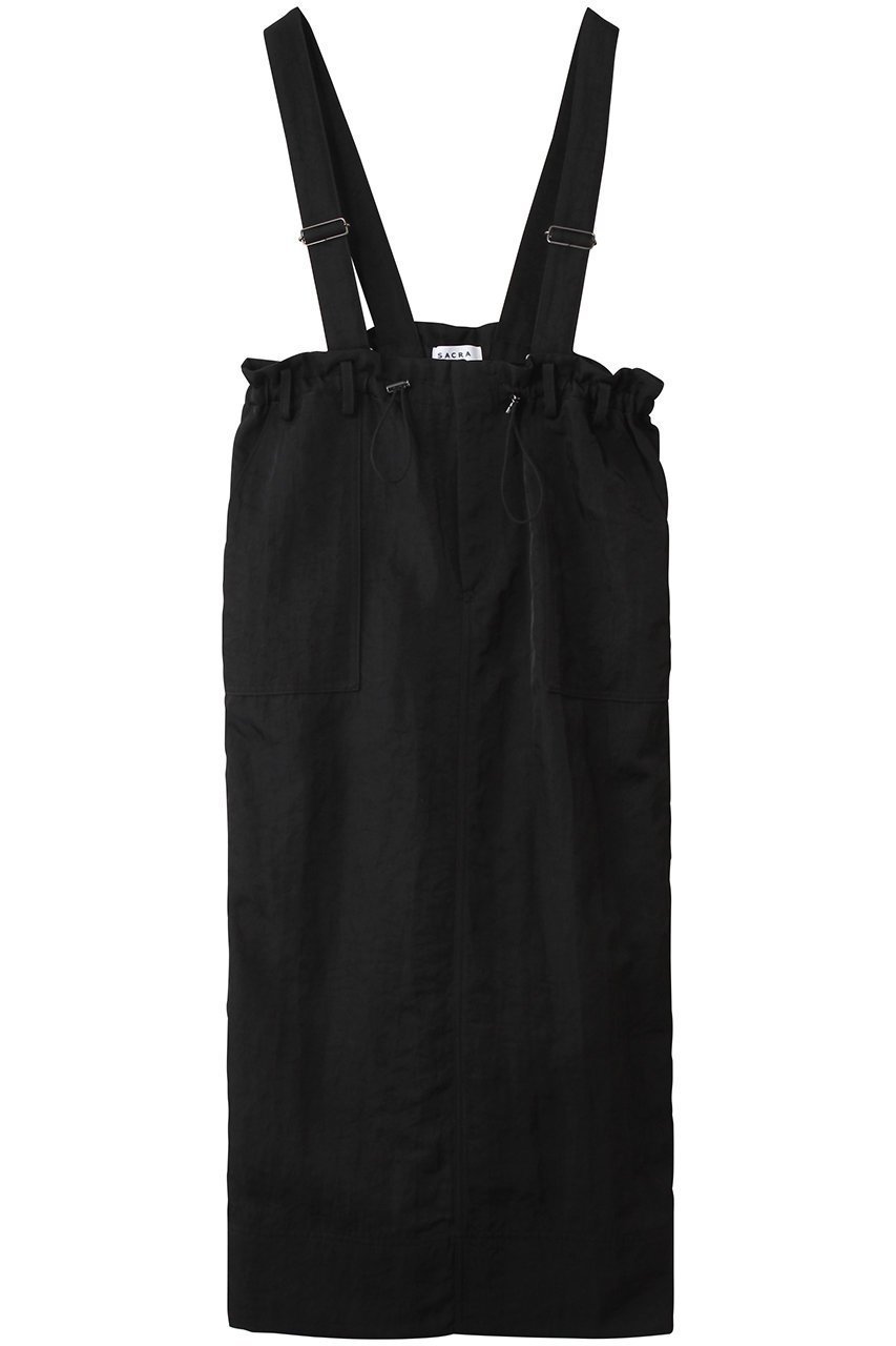 【サクラ/SACRA】のヴィンテージナイロンツイルサスペンダーパンツ インテリア・キッズ・メンズ・レディースファッション・服の通販 founy(ファニー) 　ファッション　Fashion　レディースファッション　Fashion for Women　パンツ　Pants & Trousers　インナー　Innerwear　ドローストリング　Drawstring, Pull Cord　ポケット　Pocket, Pocket Detail　ワッシャー　Washer, Crinkled Finish　ワーク　Workwear, Utility Style　ブラック|ID: prp329100004864069 ipo3291000000036190356