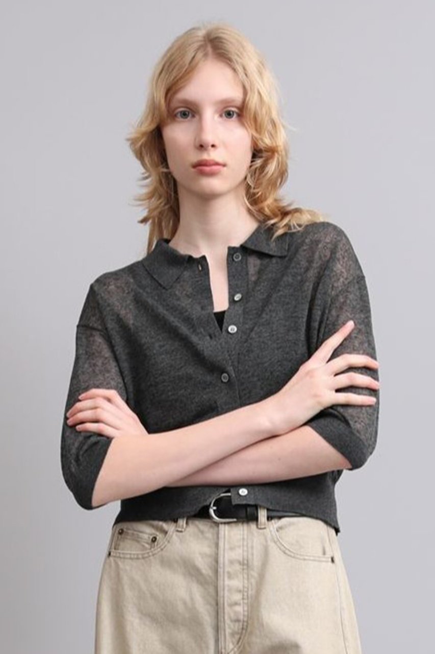 【サクラ/SACRA】のメランジシアーカーディガン 人気、トレンドファッション・服の通販 founy(ファニー) 　ファッション　Fashion　レディースファッション　Fashion for Women　トップス・カットソー　Cut & Sew Tops　ニット　Knit Tops & Sweaters　カーディガン・羽織り　Layered Style Cardigans　2026年　2026　おすすめ　Recommended / Our Picks　カーディガン　Cardigan, Knitwear　クロップド　Cropped, Short Length　シアー　Sheer, See-Through　スリーブ　Sleeve, Long Sleeve / Short Sleeve　ハーフ　Half, Half-Length　バランス　Balance, Style Balance　メランジ　Melange, Mixed Yarn　リネン　Linen, Linen Fabric　夏　Summer　春　Spring　S/S・春夏　SS, Spring/Summer, Warm Season　other-8|ID: prp329100004864072 ipo3291000000036190391