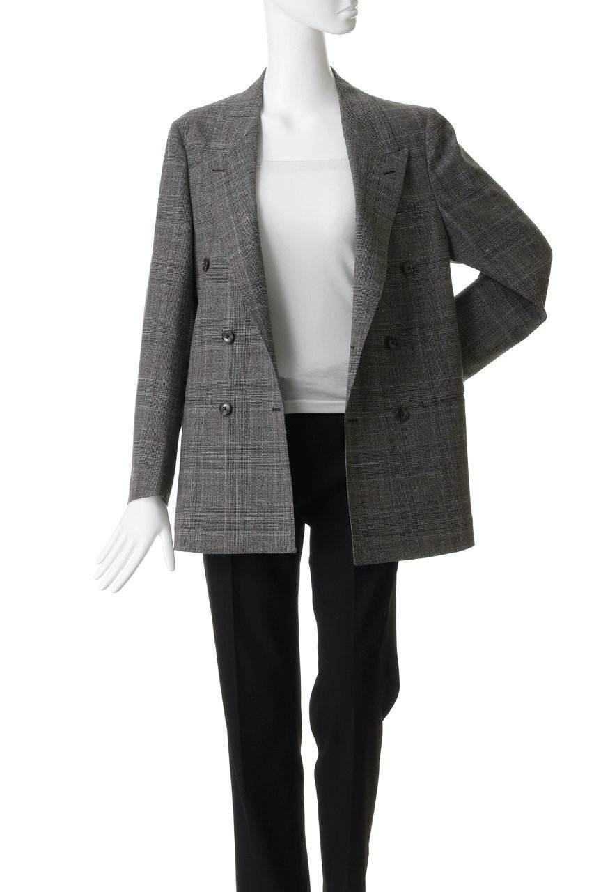 【クチュールドアダム/COUTURE D'ADAM】のグレンチェックダブルジャケット 人気、トレンドファッション・服の通販 founy(ファニー) 　ファッション　Fashion　レディースファッション　Fashion for Women　アウター　Coat / Outerwear Collection　レディースジャケット・軽アウター　Jackets　2026年　2026　ジャケット　Jacket, Outerwear　チェック　Check, Plaid, Tartan　ドレス　Dress, One-Piece　リラックス　Relax, Relaxed Fit　夏　Summer　春　Spring　S/S・春夏　SS, Spring/Summer, Warm Season　other-7|ID: prp329100004864076 ipo3291000000036190435