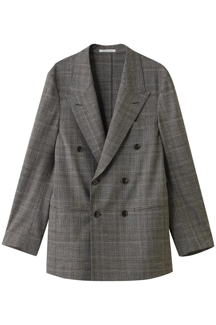 【クチュールドアダム/COUTURE D'ADAM】のグレンチェックダブルジャケット インテリア・キッズ・メンズ・レディースファッション・服の通販 founy(ファニー) https://founy.com/ ファッション Fashion レディースファッション Fashion for Women アウター Coat / Outerwear Collection レディースジャケット・軽アウター Jackets ジャケット Jacket, Outerwear チェック Check, Plaid, Tartan ドレス Dress, One-Piece リラックス Relax, Relaxed Fit |ID: prp329100004864076 ipo3291000000036480516