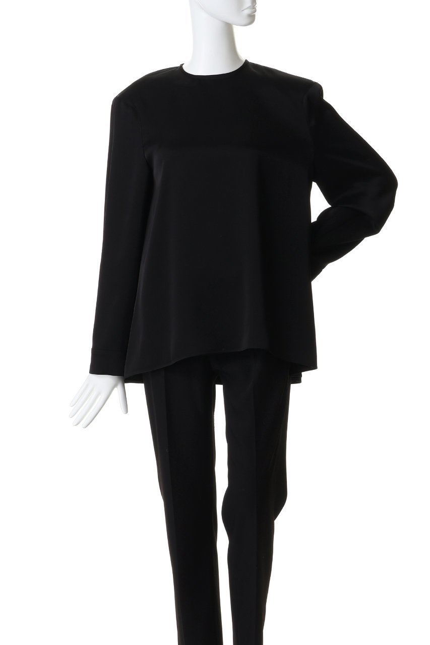 【ジェイドット/j.】のダブルサテン Tブラウス 人気、トレンドファッション・服の通販 founy(ファニー) 　ファッション　Fashion　レディースファッション　Fashion for Women　トップス・カットソー　Cut & Sew Tops　シャツ・ブラウス・オフィスカジュアル　Elegant Blouses & Button-Ups　オケージョン　Occasion Wear　サテン　Satin, Glossy Fabric　スリーブ　Sleeve, Long Sleeve / Short Sleeve　ダブル　Double, Double-Breasted　パーティ　Party, Party Style　フレア　Flare, Flared　リュクス　Luxury, Elegant, High-End, Chic　ロング　Long, Long-Length　新作・新入荷　New Arrivals / New In　other-2|ID: prp329100004864083 ipo3291000000036190489